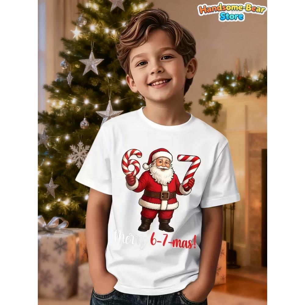 

Fun 6-7 meme design for children s T-shirts, chaotic and humorous games, novel T-shirts, gifts for boys tops, fashionable children s clothing 140