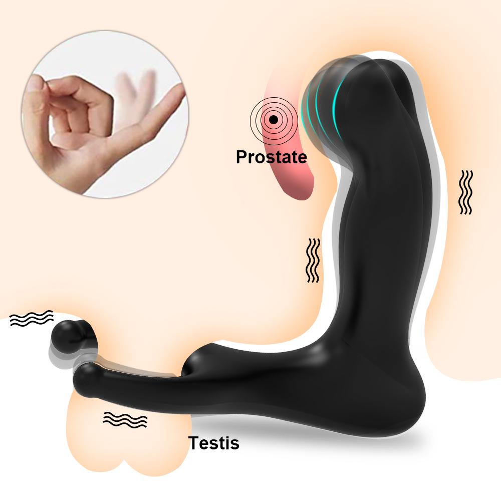 10 Mode Vibration Men Wireless Remote Control Prostate Massager Testis Stimulator Heating Wiggles Anal Plug Vibrator Sex Toys
