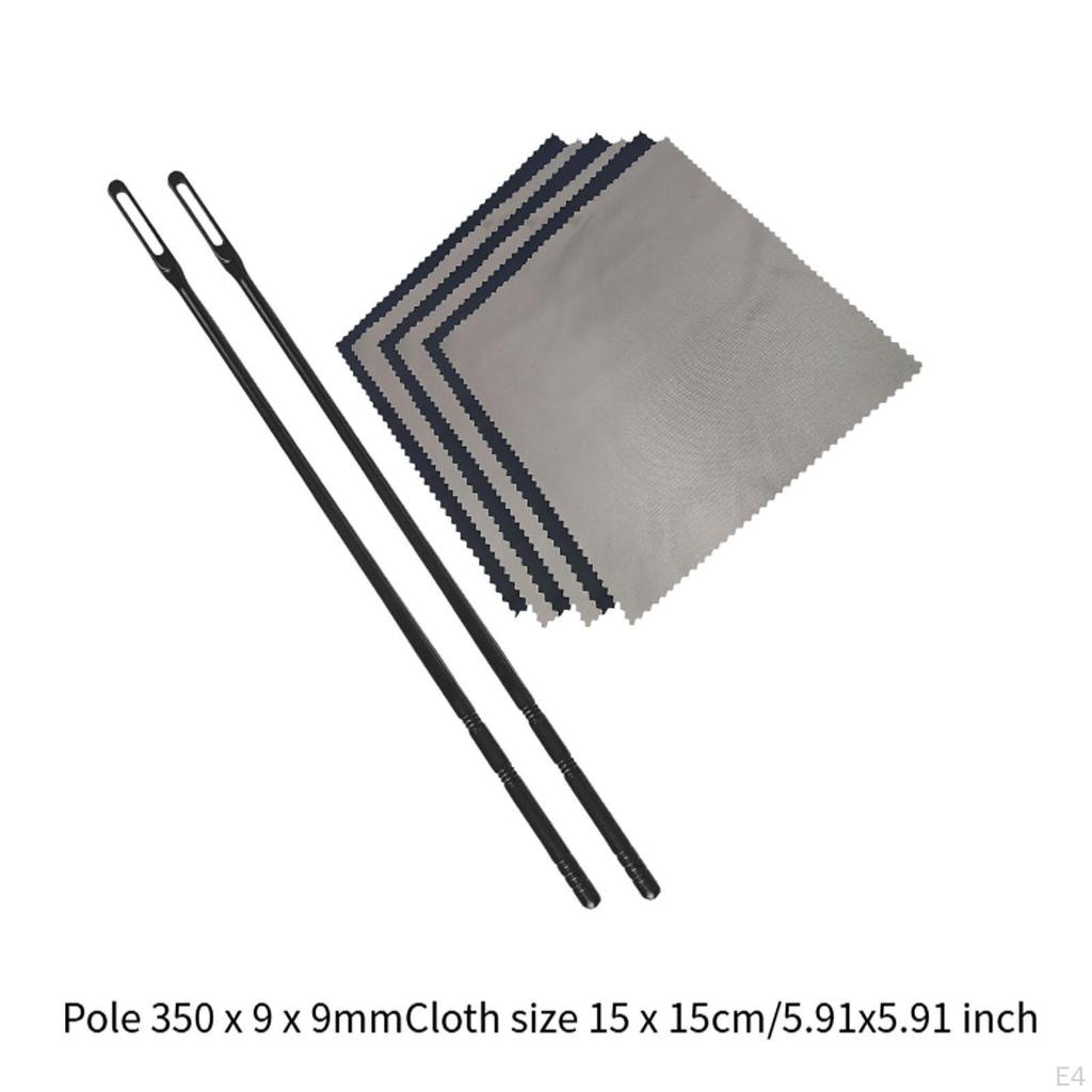 Flute Cleaning Rod and Cloth Cleaner,Flute Accessories,Practical,Maintenance,Cleaning Tool
