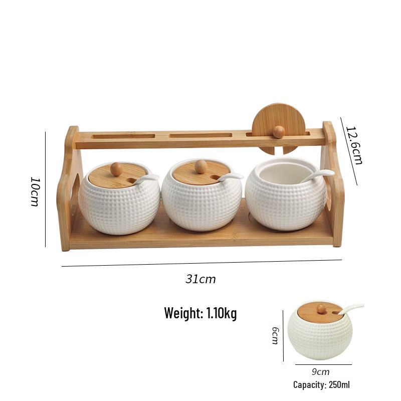 LISM Golf Pattern Spice Jar with Stand