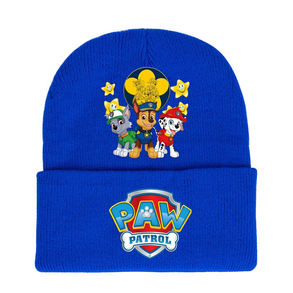 Paw Patrol Unisex Knitted Hat: 2024 Autumn/Winter Trendy Outdoor Warm Knit