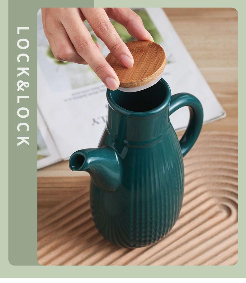 Ceramic Leak-Proof Oil Pot - Large Capacity for Home Use