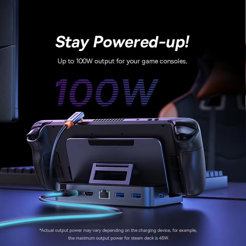 Baseus SteamDeck docking station Type-C docking station USB-C to Gigabit Ethernet port HDMI adapter 4k60Hz