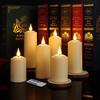 Rechargeable Flameless Candles with Remote Timer, in/Outdoor Waterproof LED Flickering Pillar Candles Set of 6 (D2 x H4/5.5/6.5"), Battery Operated