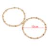 1Pair Round Bamboo Bag Handle For Handcrafted Handbag Diy Bags Accessories