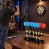 Dart Rack for Bar Acrylic Display Stand, 8 Caapcity Oblique Design Organizer, Space Wall Hanging Saving Desktop Storage Game Room And Home Decor