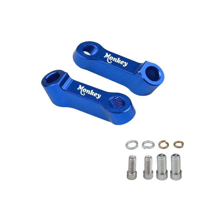 

For Honda Monkey 125 Z125 Z 125 Z120 2018-2025 Motorcycle Accessories Monkey125 Rearview Mirrors Extension Riser Extend Adapter синий