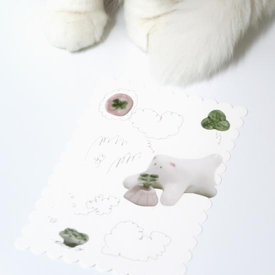 Žiji se šesti kočkami Pohlednice Vyberte 1 z prvních 4 typů, populární fráze v Koreji