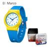 Marco Quartz Unisex Children's Sports Watch - Simple, Stylish, Waterproof with Color Block Design for Students