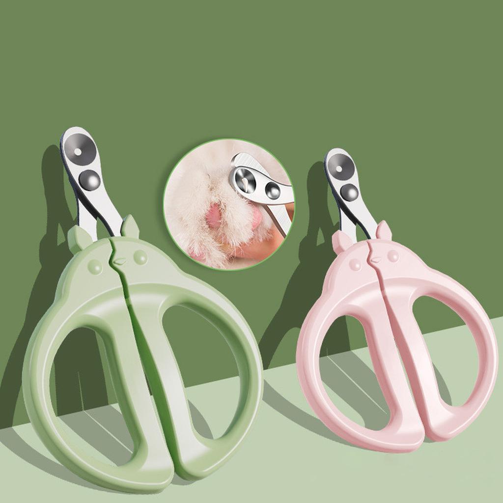 Double-Hole Pet Nail Clipper for Cats & Dogs - Safe Quick , Grooming Tool for Small Medium Large , Overcutting with Positioning Guard