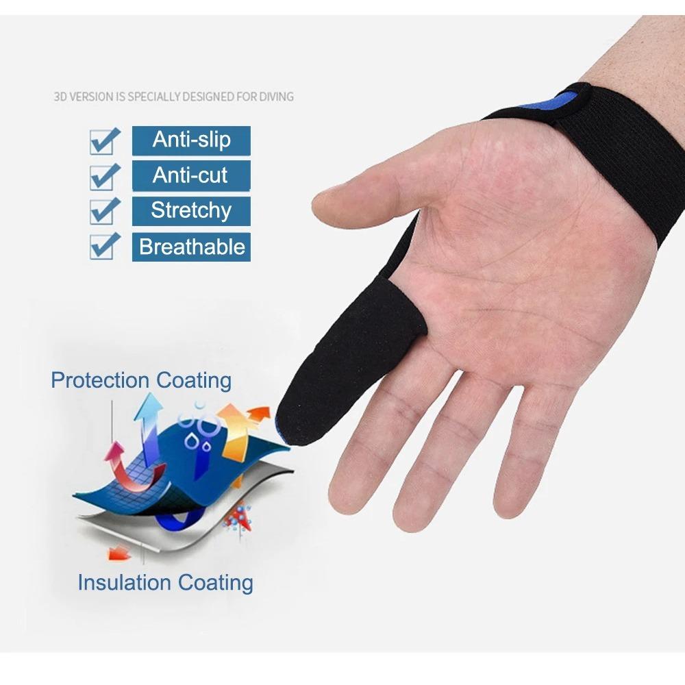 Protector Gloves Single Finger For Fishing Bare Fingertips Fishermen Surfcasting Non-Slip Glove Sea Fishing Tool