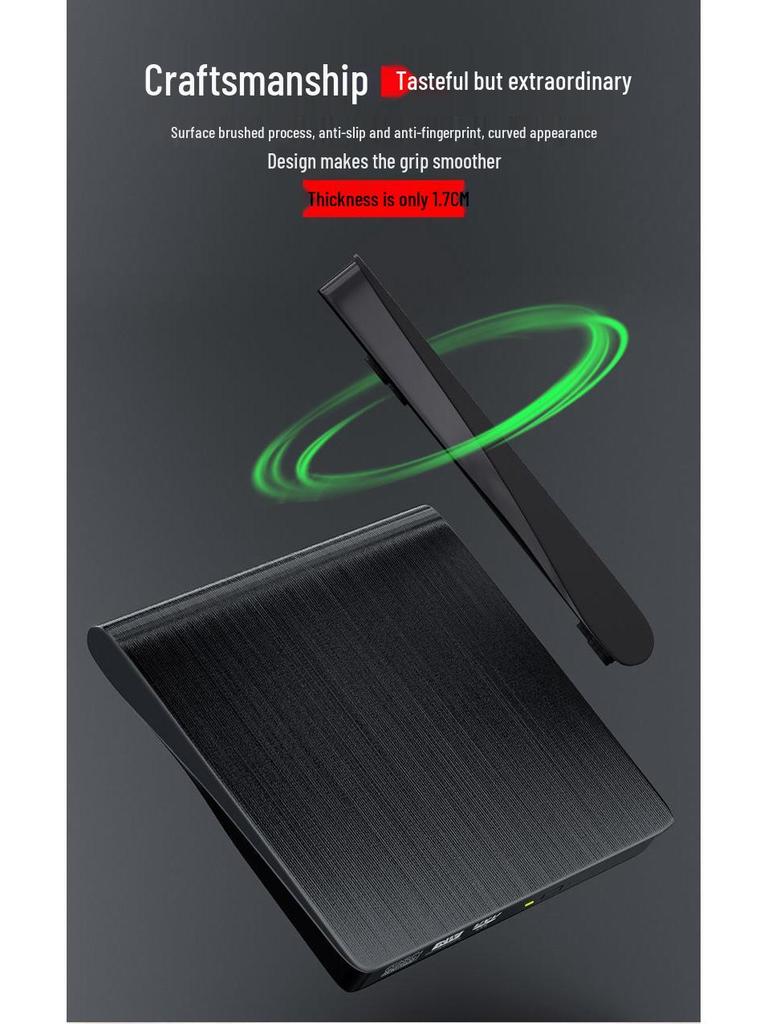 Brushed USB 3.0 External Optical Drive Burner