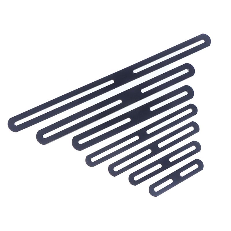 1 Pezzo Staffa ad Angolo Retto in Acciaio Inossidabile Nero/Argento Spessata Connettore Staffa Piatta Fissa a 180 Gradi Supporto per Mobili