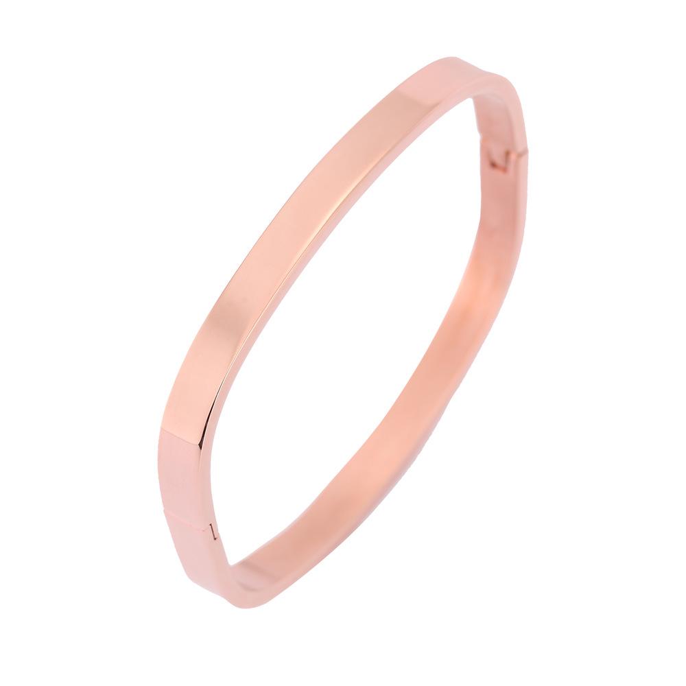Unisex Armband aus Edelstahl, quadratisch, mit beliebtem europäischem und amerikanischem Design