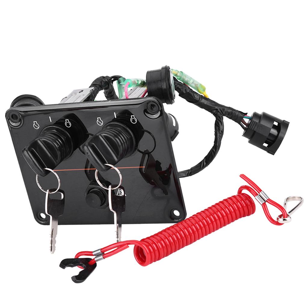 Dual Engine Key Switch Panel Switch Assembly for Yamaha Outboard Engines 6K1825700800