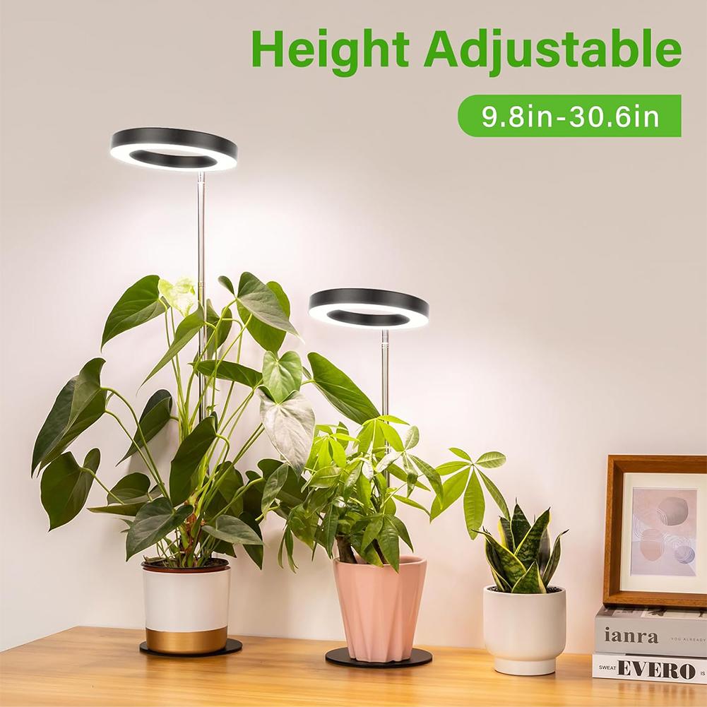 LED Grow Light LED Plant Lamp Height Adjustable Retractable Small Potting Supplement Light for Seedlings and Succulents Flowers