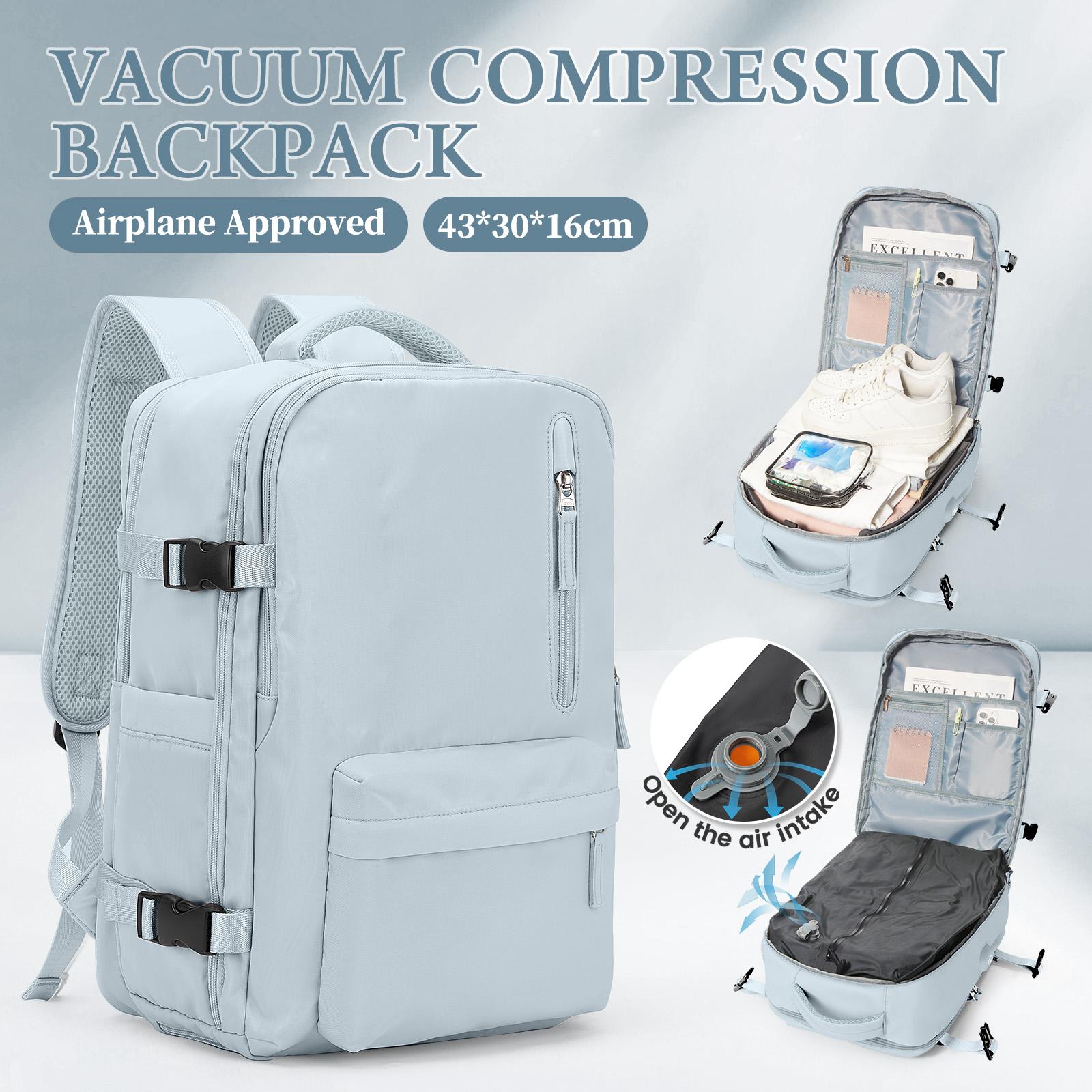 

Vacuum Compression Travel Backpack - Large Capacity Foldable Hiking Bag Lightweight Laptop Bag,Essential Outdoor Travel Backpack