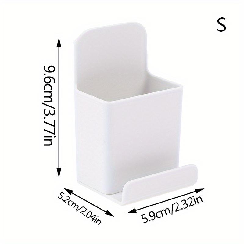 

1 шт. Настенный органайзер, ящик для хранения, чехол для хранения пульта дистанционного управления и кондиционера, держатель для мобильного телефона и вилок, подставка, контейнер, полка S