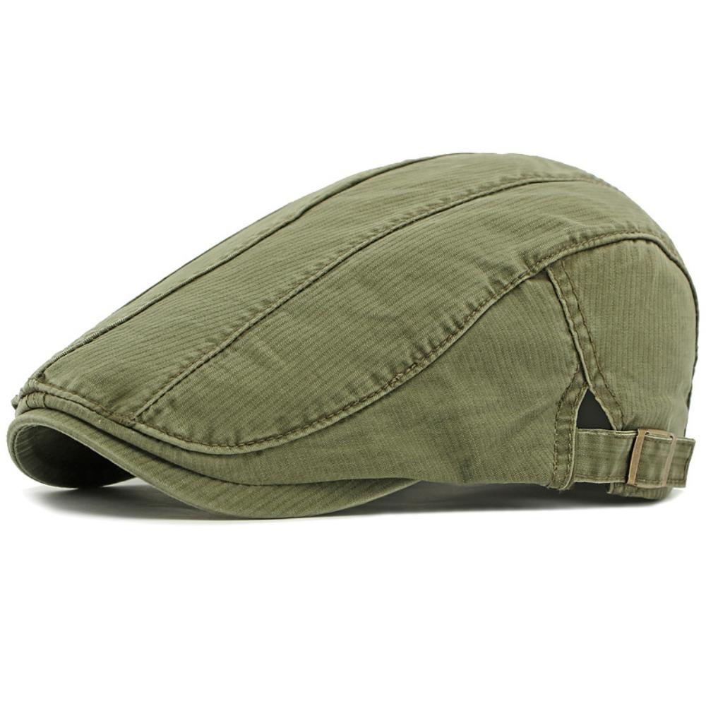 HT4771 Mens Berets Women Spring Summer Cotton Cap Vintage Artist Painter Beret Hat Male Female Ivy Flat Cap Adjustable Beret Cap