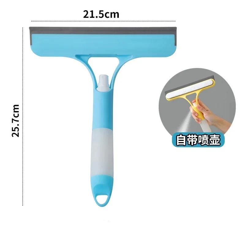 Multifunctional Glass Cleaning Scraper, Window Cleaning Brush, Sprayer, Car Window Cleaning Brush, Kitchen Countertop Cleaner