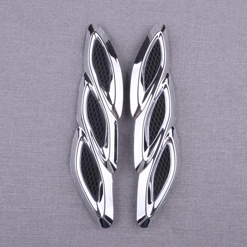 1 Pair Car Front Left Right Hood Engine Air Vent Grille Molding Trim ABS Fit for Buick Encore 2015 2014 2013 New