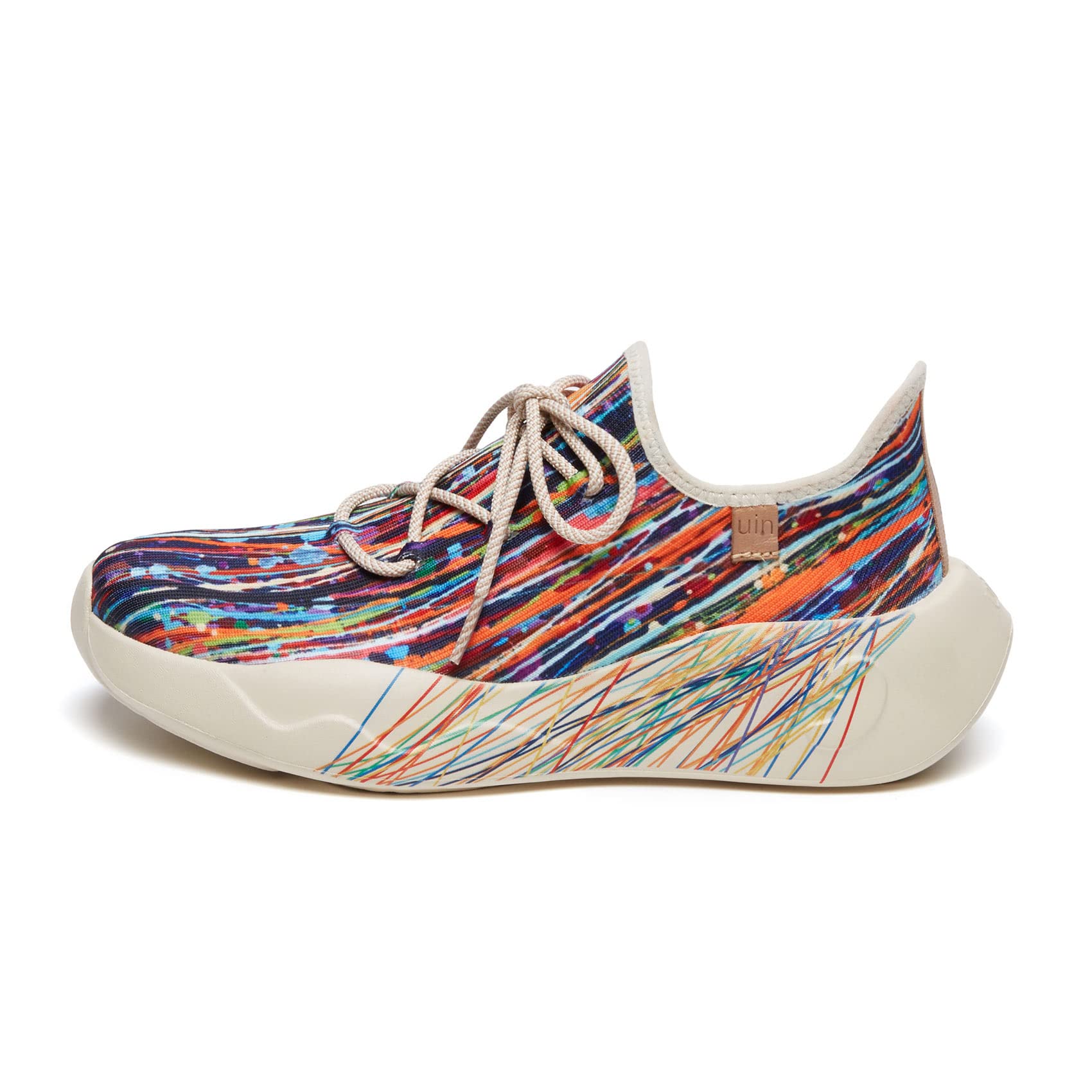

Knit Sneakers Art Shoes Sneakers Casual Deck Shoes Lightweight Walking Shoes Graffiti Shoes Unisex cm [UIN] Men s Slip-on 27.0