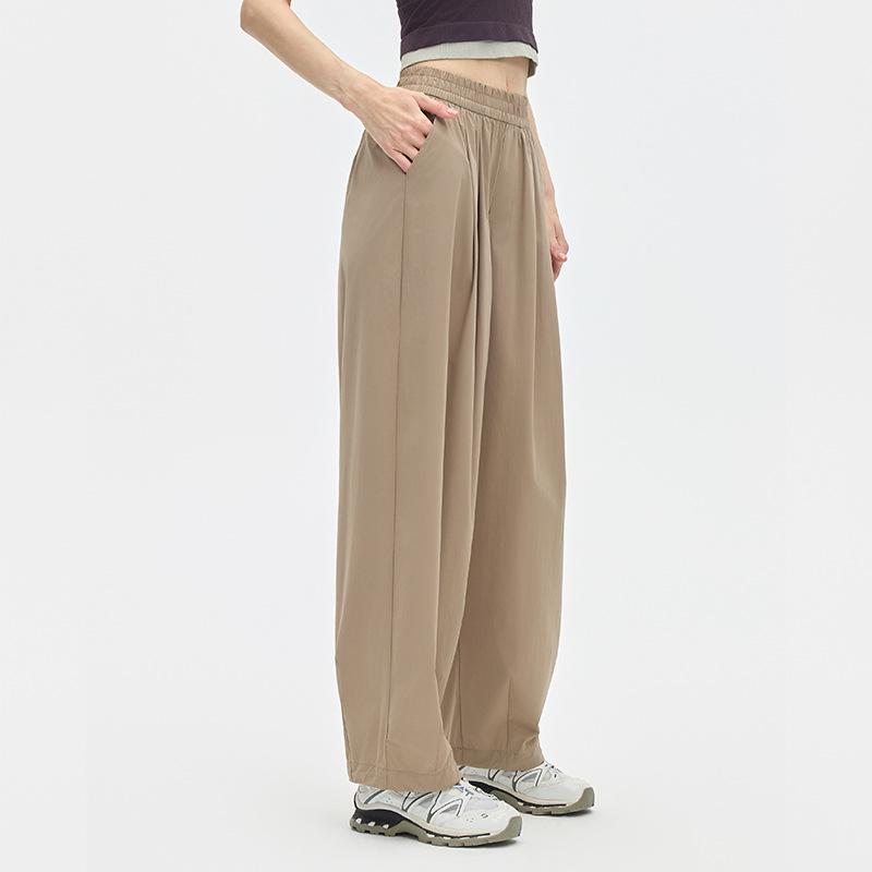 

Versatile Wide-Leg Harem Pants: Casual, Cool, and Stretchy for Comfort & Style Small хаки