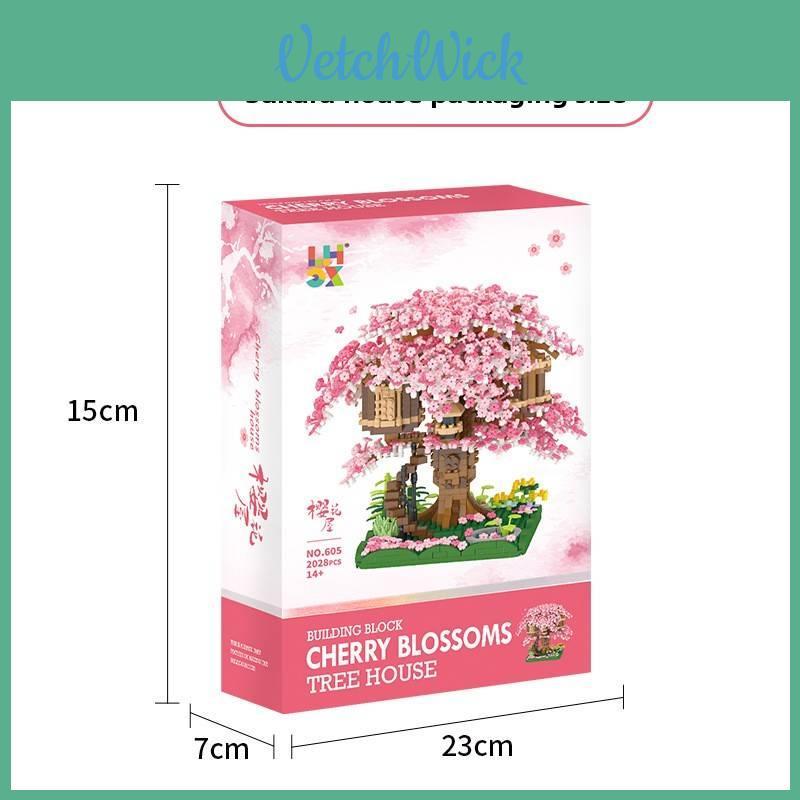 Mikropartikel Bausteine Set mit Kirschblütenbaum Für Kreatives Bauen Und Lernen bei Kindern