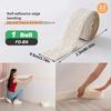 1 Roll 8mm Thickened SXP Foam Edge Banding Waterproof Self-Adhesive Peel & Stick Trim Soundproof Lightweight