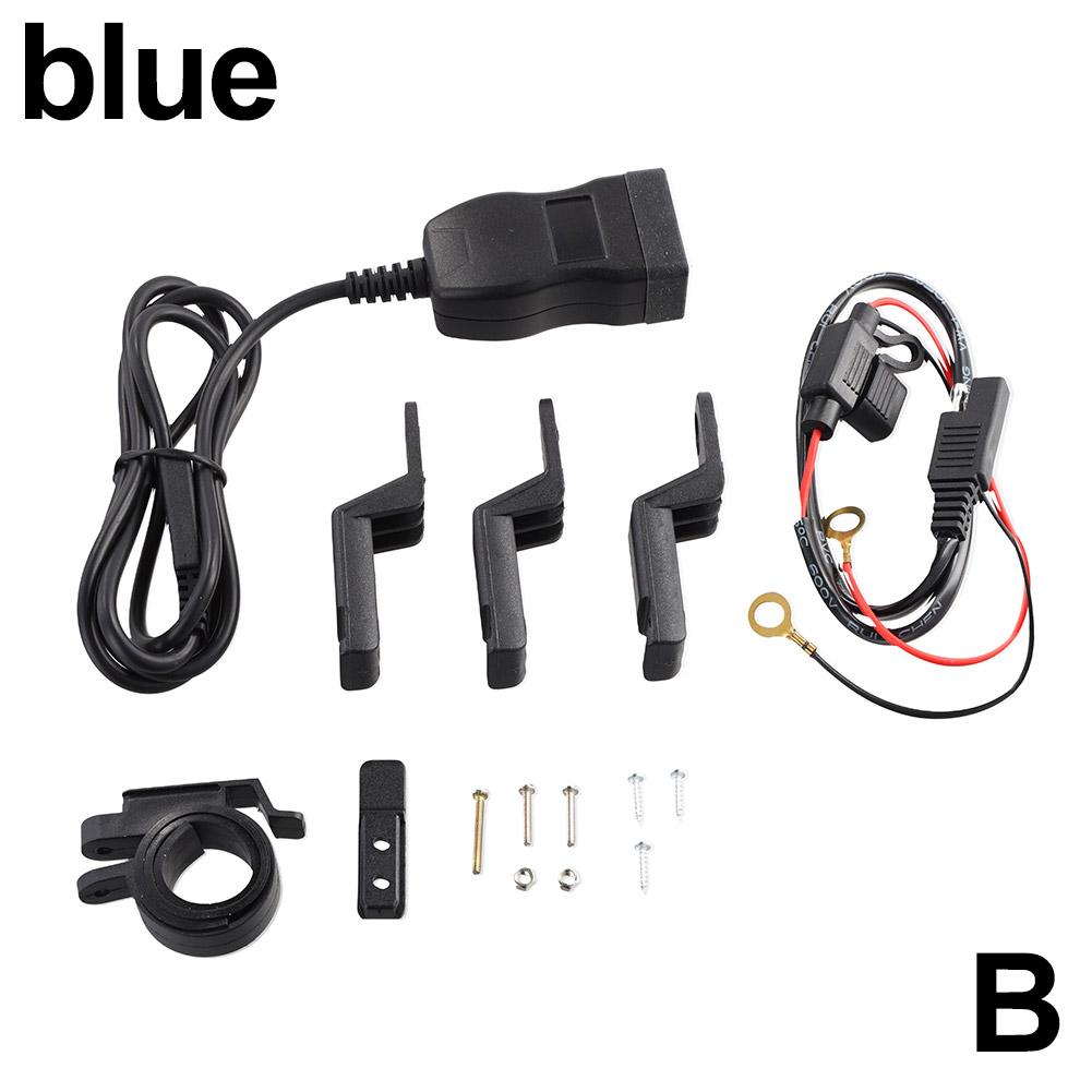 Waterproof Motorcycle USB Fast Charger With Type C Port Socket Connector - Digital Voltmeter Cell Mobile Charger Moto Accessory