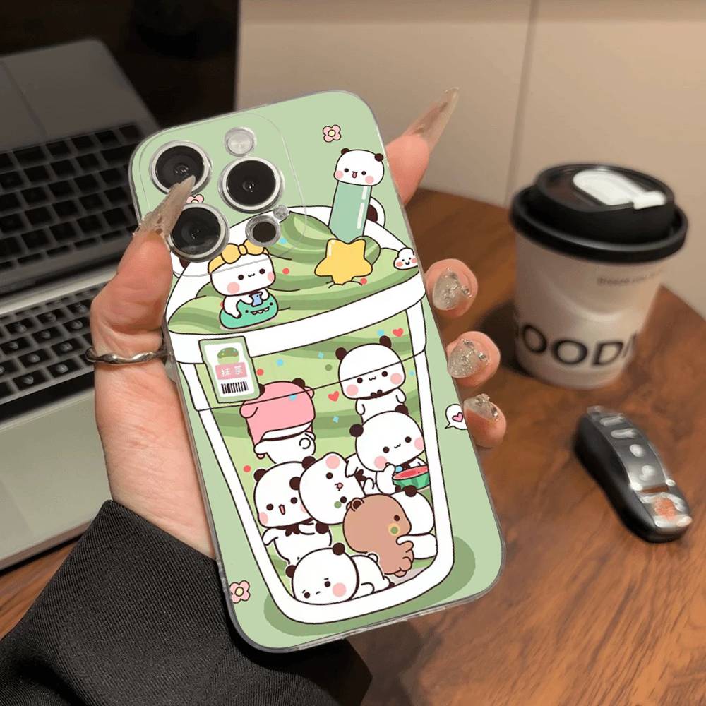BuBu And DuDu TPU Silicone Case For IPhone 11 12 13 14 15 16 17 Pro Max Shockproof Clear Back Cover