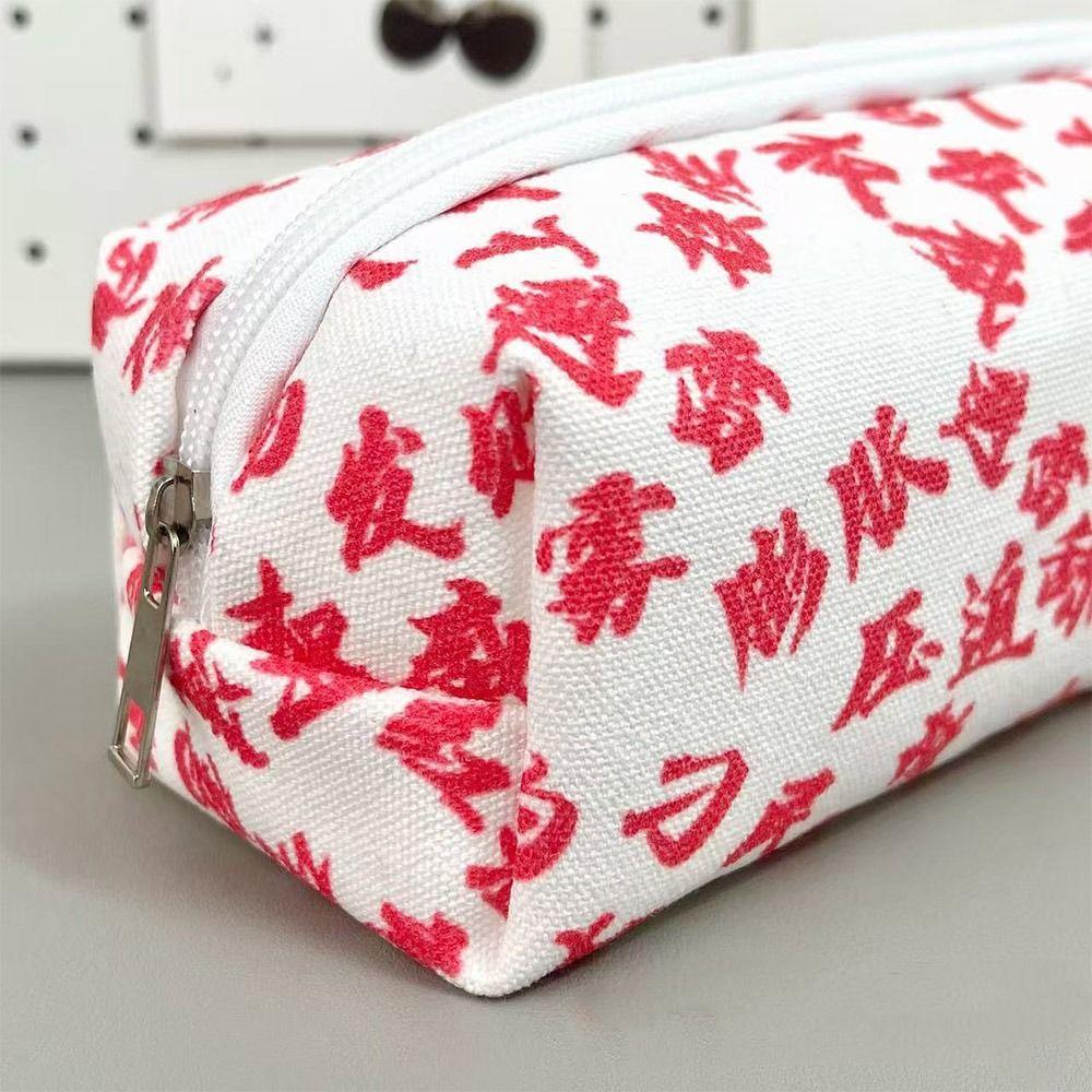 Multifunctional Stationery Bag Large Capacity Pencil Case Cute Pen Bag  for School Office