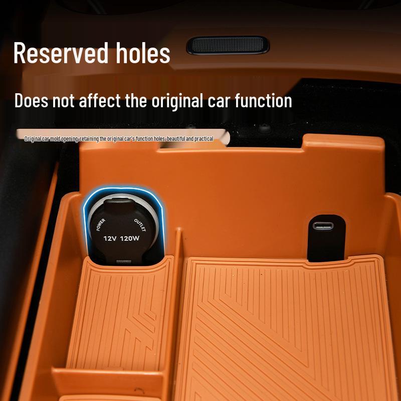 Upper Silicone Pad for Center Console: Ideal for item storage, armrest decor, and organizing miscellaneous items.