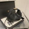 Foreign Style Crescent Bag Casual Simple Retro Woven Handbag Women's Versatile Solid Color Fashion Summer New Messenger Bag