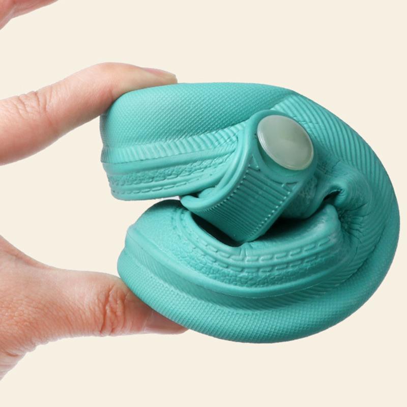 Barnesandaler Ensfarget hule sandaler Tøfler Soft Sole Barnesko