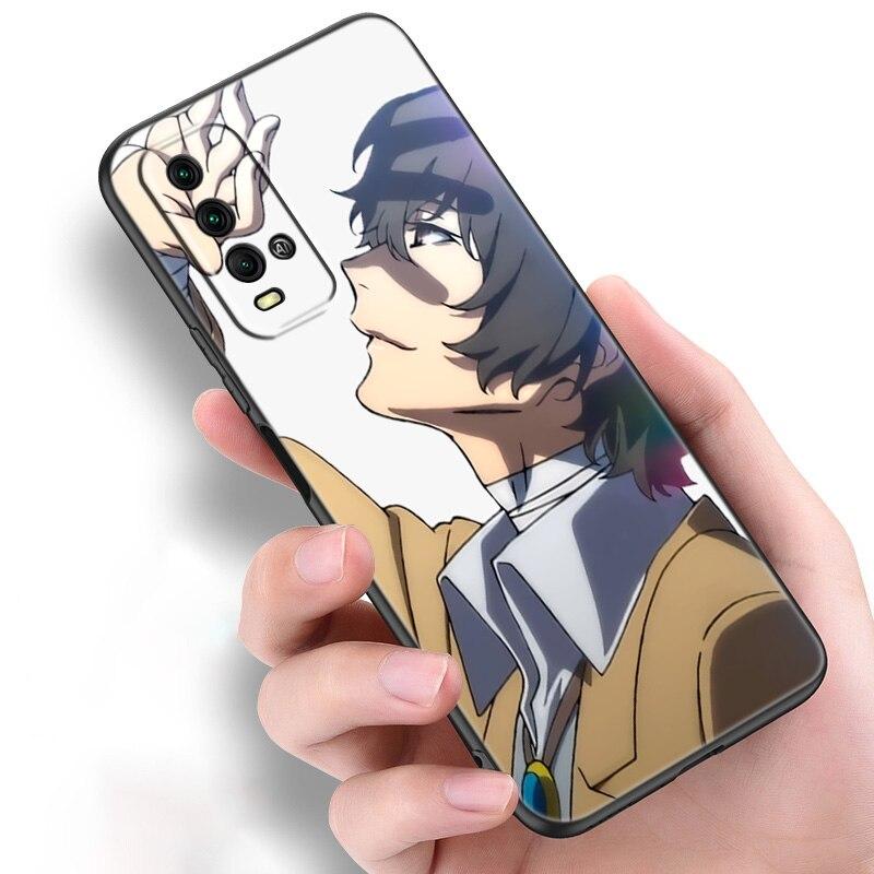 Anime Bungou Stray Dogs Dazai Osamu Phone Case For Xiaomi Redmi Note 11 10 9 8 Pro 11T 10T 10S 9S 8T 9 9A 9C 9T Black Soft Cover