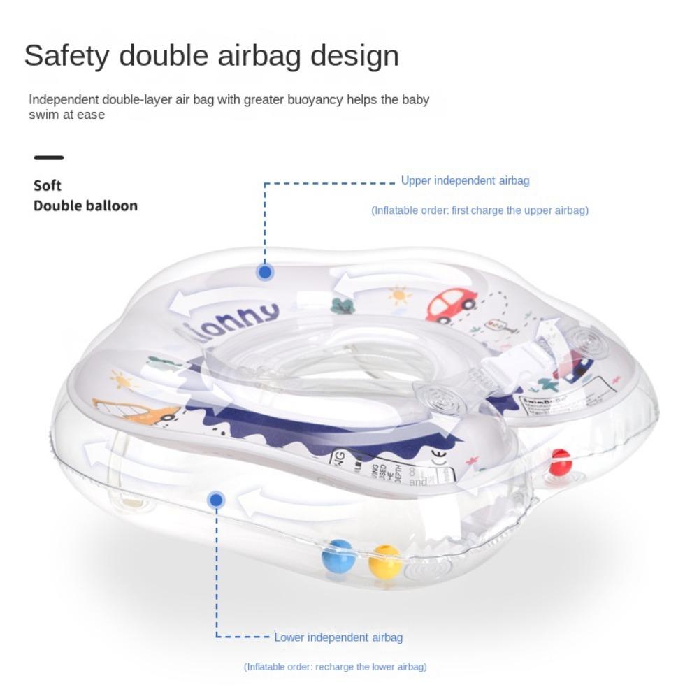 Inflation Swimming Ring Transparent Baby Float Water Toys Baby Float Ring  Kids