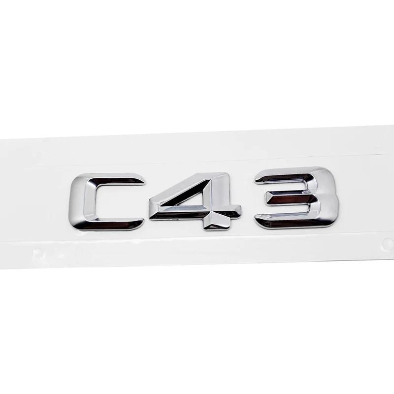 3D Car Tail Letter Stickers Badge for Mercedes Benz C Class C32 C36 C43 C55 C63 C180 C200 C220 C230 Auto Rear Trunk Emblem BA1