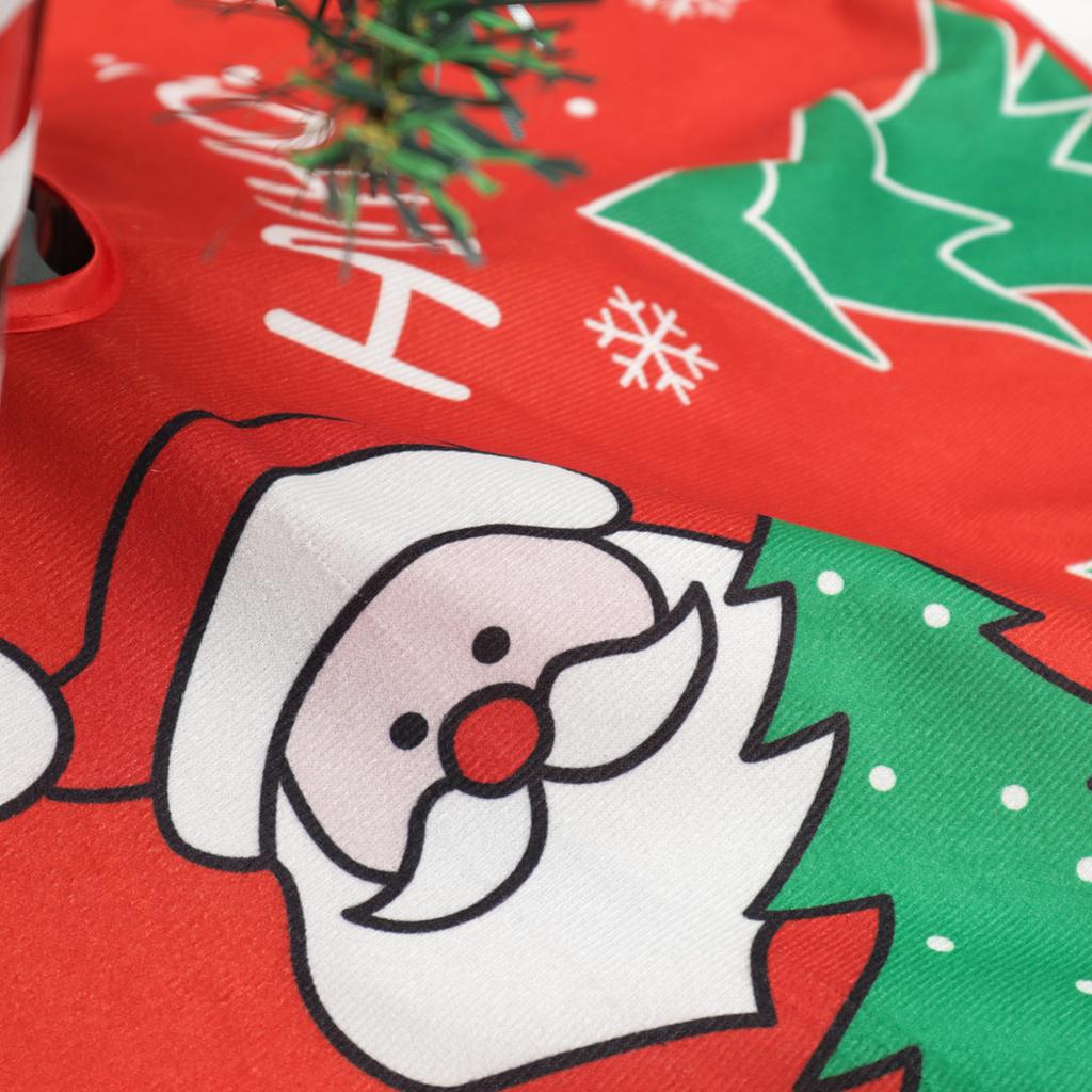1pc-Merry Christmas Tree Skirt Snowman Xma Tree Red Cotton Xmas Tree Skirt Ornaments Diy Happy Christmas Party Decorations Suppl