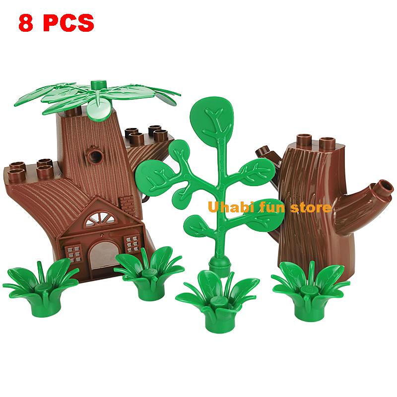 Multiple Models Big Size Building Blocks Farm Ocean Dinosaur Zoo Animals Series Set Assemble Education Toys For Children