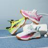 Table Tennis Shoes Children's Badminton Shoes Boys and Girls Breathable Ultra Light Rotary Buckle Training Shoes