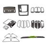 For Skoda Karoq 2017- Car Inner Styling Modify Refit Central Console Part Trim Frame Cover Stainless Steel Decorate