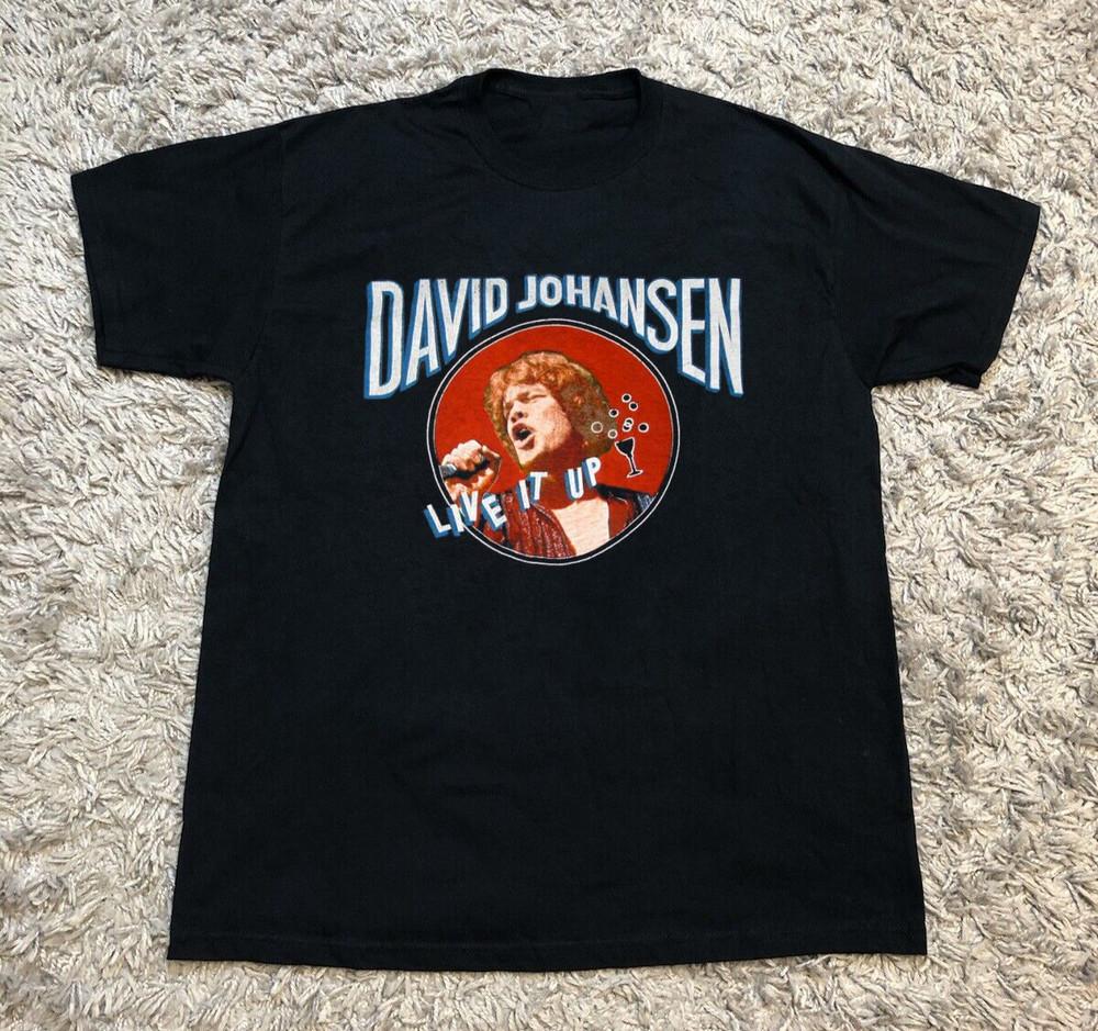 

vintage DAVID JOHANSEN 1982 TOUR Black All Size Unisex T-Shirt AR967 Unisex T-Shirt XL
