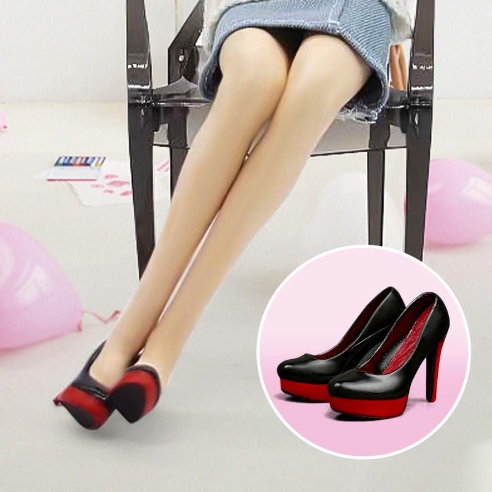 Simulation Doll Stiletto Shoes Female Women Doll Shoes 1/6 High Heel Shoes  For 12"Phicen Tbleague