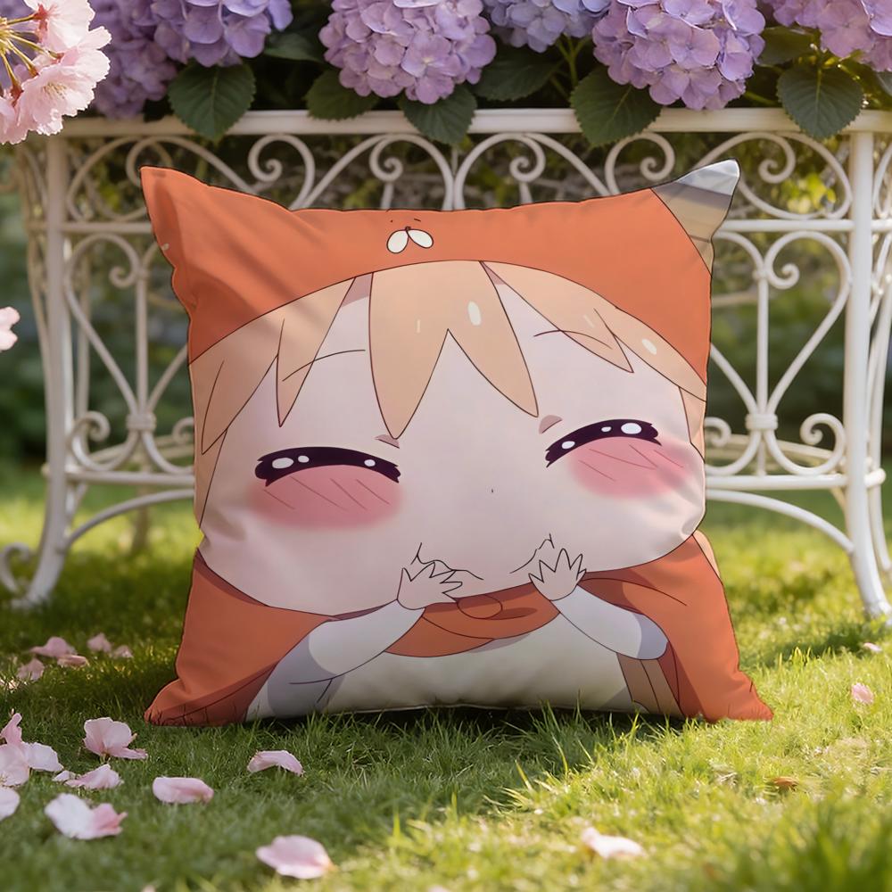 Anime H-Himouto! U-Umaru-chan Cushion Cover Home & Car Dual-Scene Pillow Cover: Reversible for Premium Comfort