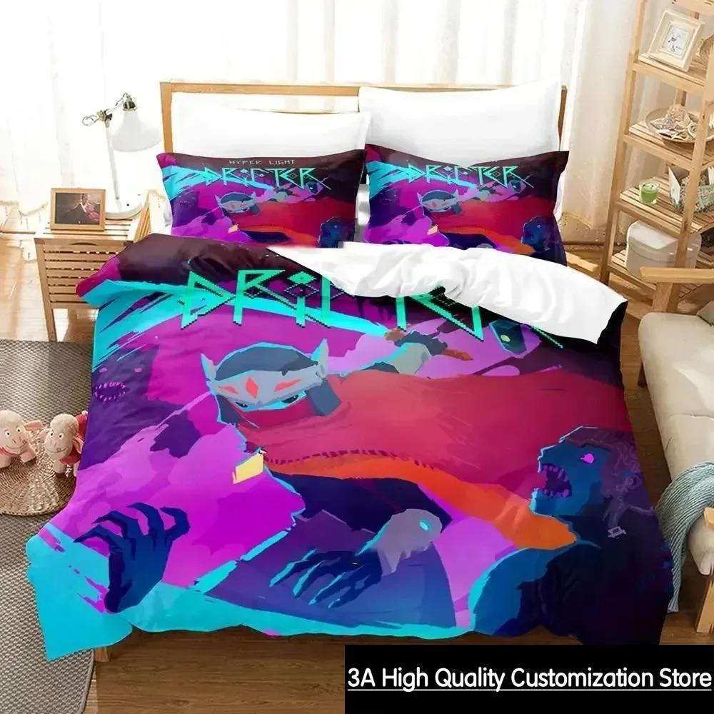 Comforter 3D Print Hyper Light Drifter Bedding Set Bed Set Comforter King Queen Size Boys Adult Bedding Comforter (quilt)-EU Single(135*200cm)3pcs