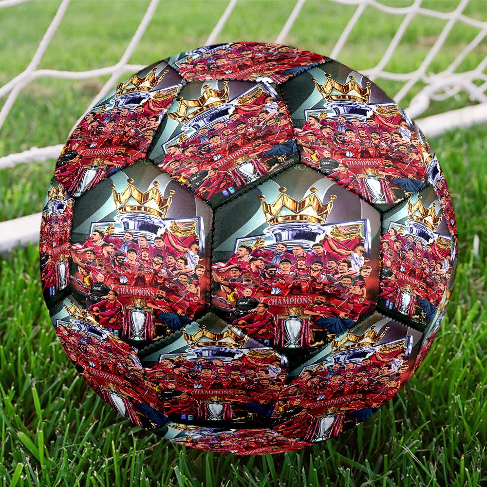 Liverpool F.C. Druckgröße 5 Fußball, Standard-Spielball für Sportspiele und Mannschaftstraining, Ideales Geschenk für Fußballfans