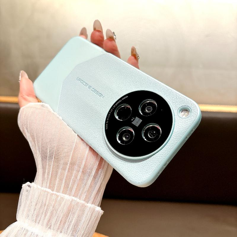 PU Kožené pouzdro na telefon pro VIVO X200 Ultra Matné Prošívání Pokovení Tvrdý Nárazuvzdorný Kryt pro VIVO X200s X100 Ultra X100 Pro mini Nárazník