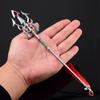 Legend of Ceremonial Trident Zelda Replica, 22cm Alloy Non Sharp Blade Model Toy, Perfect for Fans, Figure Spear Accessories