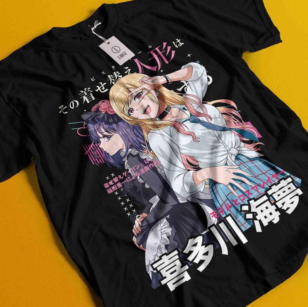 

Кукла в моем наряде Футболка Марин Китагава Футболка Подарок для любителей аниме Футболка Вайфу S